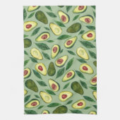 Realistische Waterverf Avocado Pattern Green Theedoek (Verticaal)