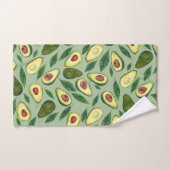 Realistische Waterverf Avocado Slices Green  Bad Handdoek (Handdoek)