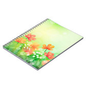 Realistische wazige lente achtergrond-2374 notitieboek (Linkerzijde)