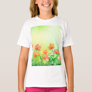 Realistische wazige lente achtergrond-2374 t-shirt