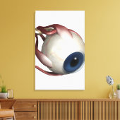Realistische weergave van de oogspieren canvas afdruk (Insitu (Woonkamer))