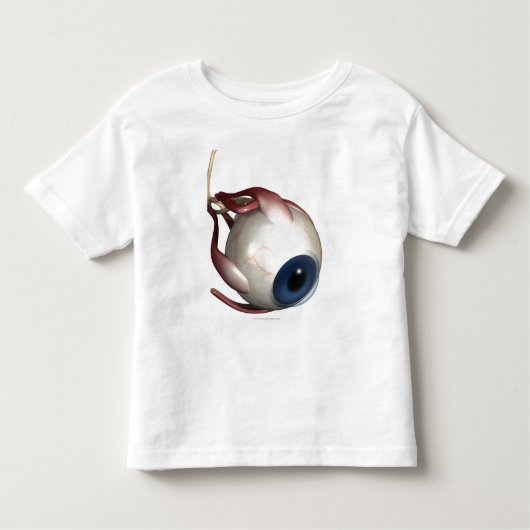 Realistische weergave van de spieren van het oog kinder shirts (Voorkant)
