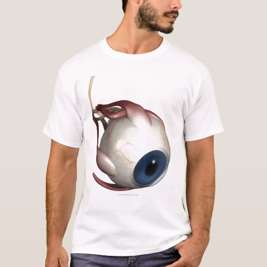 Realistische weergave van de spieren van het oog t-shirt (Voorkant)