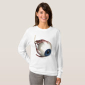 Realistische weergave van de spieren van het oog t-shirt (Voorkant volledig)