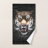Realistische Wilde Kunst in Tiger Bad Handdoek (Handdoek)