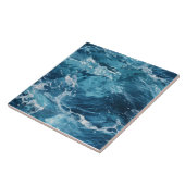 Realistische Zeeen golven, herhaalbaar, oceanisch  Tegeltje (Zijkant)