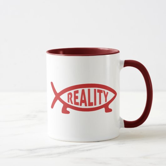 Realiteit Darwin Fish-Mokken Mok (Rechts)
