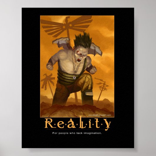 Realiteit inspirerend poster (Voorkant)