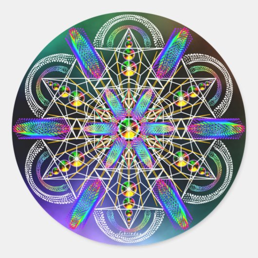 Realiteit is frequentie ronde sticker (Voorkant)