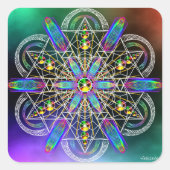 Realiteit is frequentie vierkante sticker (Voorkant)