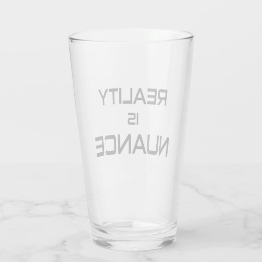 Realiteit is nuance glas (Achterkant)