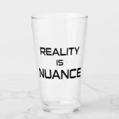 Realiteit is nuance glas (Voorkant)
