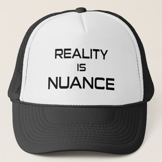 Realiteit is nuance trucker pet (Voorkant)