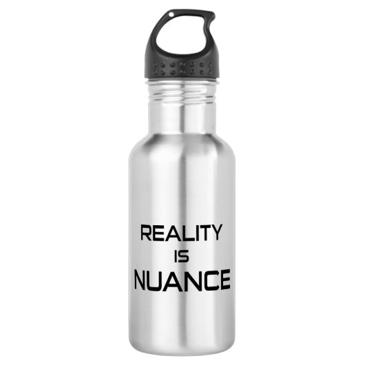Realiteit is nuance waterfles (Voorkant)