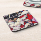 Realiteit op vakantie bier onderzetter (Linkerzijde)