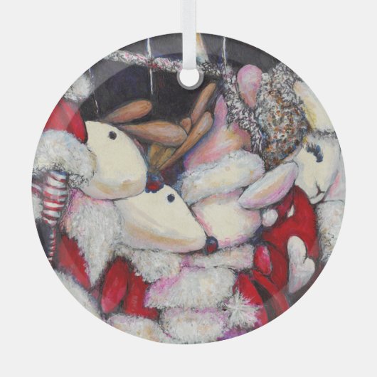 Realiteit op vakantie glas ornament (Voorkant)