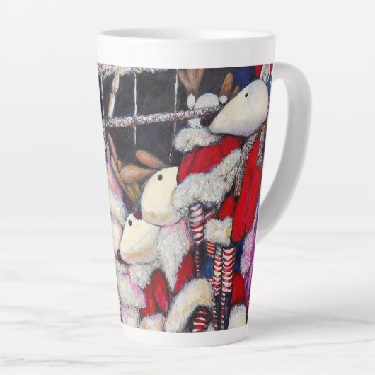 Realiteit op vakantie latte mok (Rechterhoek)