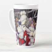 Realiteit op vakantie latte mok (Linkerhoek)