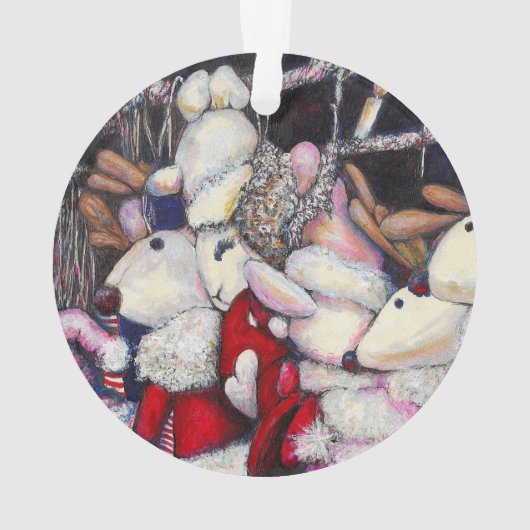 Realiteit op vakantie ornament (achterkant)