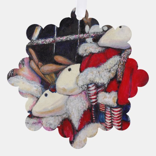 Realiteit op vakantie ornament kaart (Voorkant)