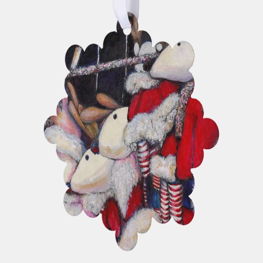 Realiteit op vakantie ornament kaart (Links)