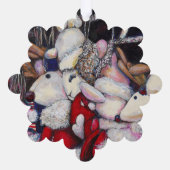 Realiteit op vakantie ornament kaart (Achterkant)