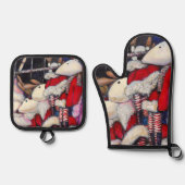 Realiteit op vakantie ovenwant & pannenlap set (Voorkant)