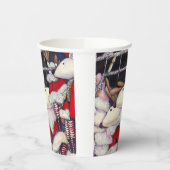 Realiteit op vakantie papieren bekers (Links)