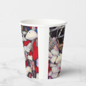 Realiteit op vakantie papieren bekers (Rechts)