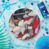 Realiteit op vakantie papieren bordje (Feest)