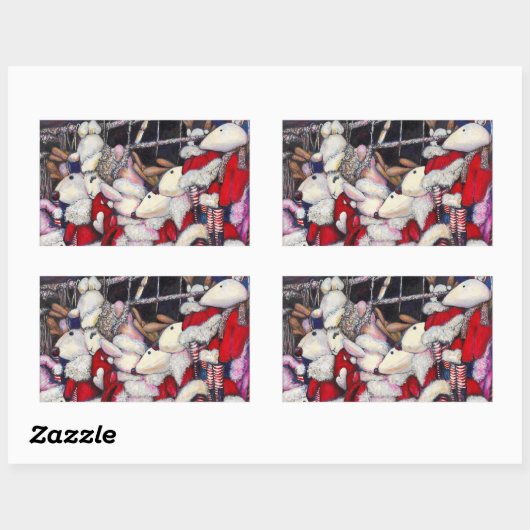 Realiteit op vakantie rechthoekige sticker (Vel)