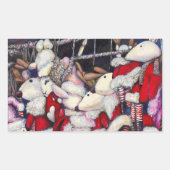 Realiteit op vakantie rechthoekige sticker (Voorkant)