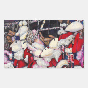 Realiteit op vakantie rechthoekige sticker