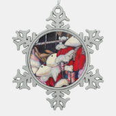 Realiteit op vakantie tin sneeuwvlok ornament (Voorkant)