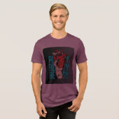 Realiteit Slaat Anders Minimaal Hand Concept Ontwe Tri-Blend Shirt (Voorkant volledig)