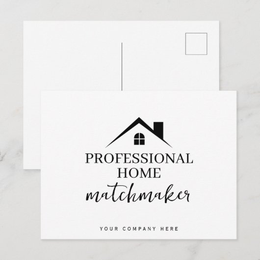 Realiteit van professionele thuismakers briefkaart (Voorkant / Achterkant)