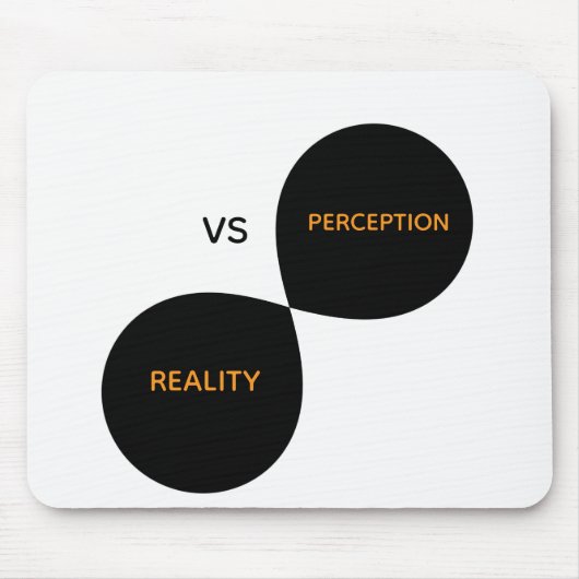 Realiteit versus perceptie muismat (Voorkant)