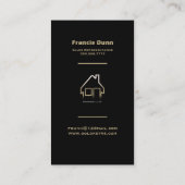 Realiteitsservices voor makelaars in onroerend goe visitekaartje (Achterkant)