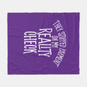 Reality Check Fleece Blanket (Voorkant (Horizontaal))