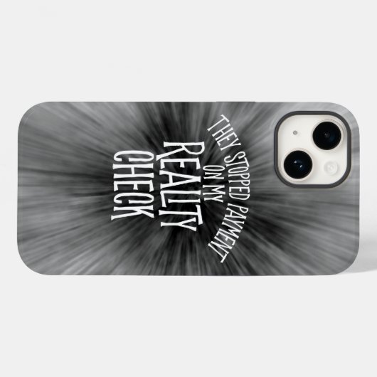 Reality Check Hoesje-Mate iPhone Case (Achterkant (horizontaal))
