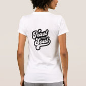 Reality Check: Skeleton Grip Typografie Ontwerp T-shirt (Achterkant)