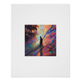 Reality Distortion Silhouette Bos Poster
