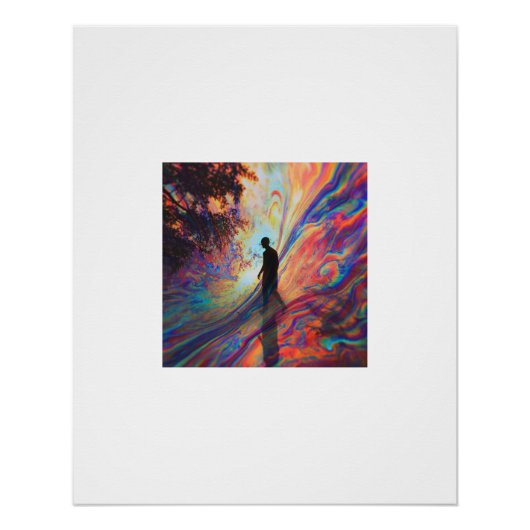 Reality Distortion Silhouette Bos Poster (Voorkant)