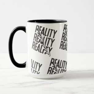 Reality Distortion Typografie Moderne Abstract Mok