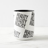 Reality Distortion Typografie| Moderne Abstract Mok (Midden)