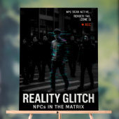 Reality Glitch - NPC Surveillance Simulation Acryl Bord (Neutraal)