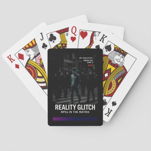 Reality Glitch - Renderfout [Zone 3] Pokerkaarten (Achterkant)
