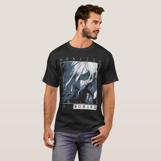 Reality is Boring - Sci-Fi Anime Design T-shirt (Voorkant volledig)