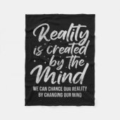 Reality Is D By The Mind Sitive Motivation Nge  Fleece Deken (Voorkant)