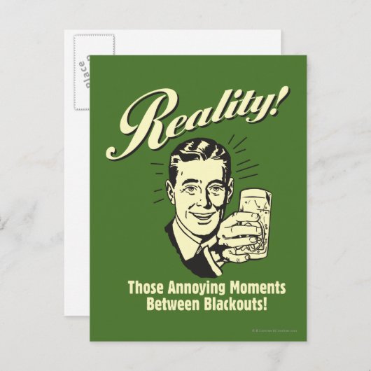 Reality: Moments Between Blackouts Briefkaart (Voorkant / Achterkant)